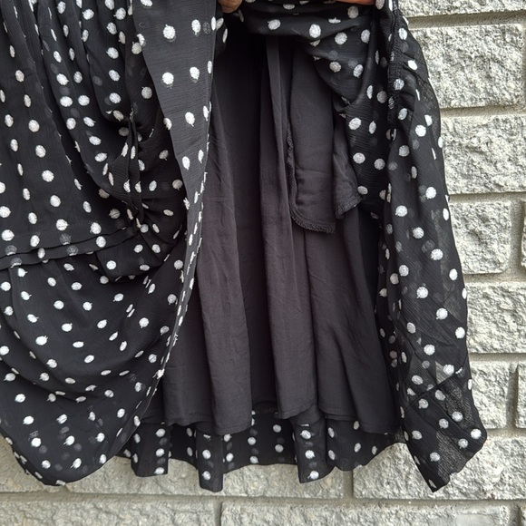 Anthropologie The Somerset Mini Dress Black and White Mini Dress 2X - Picture 7 of 10